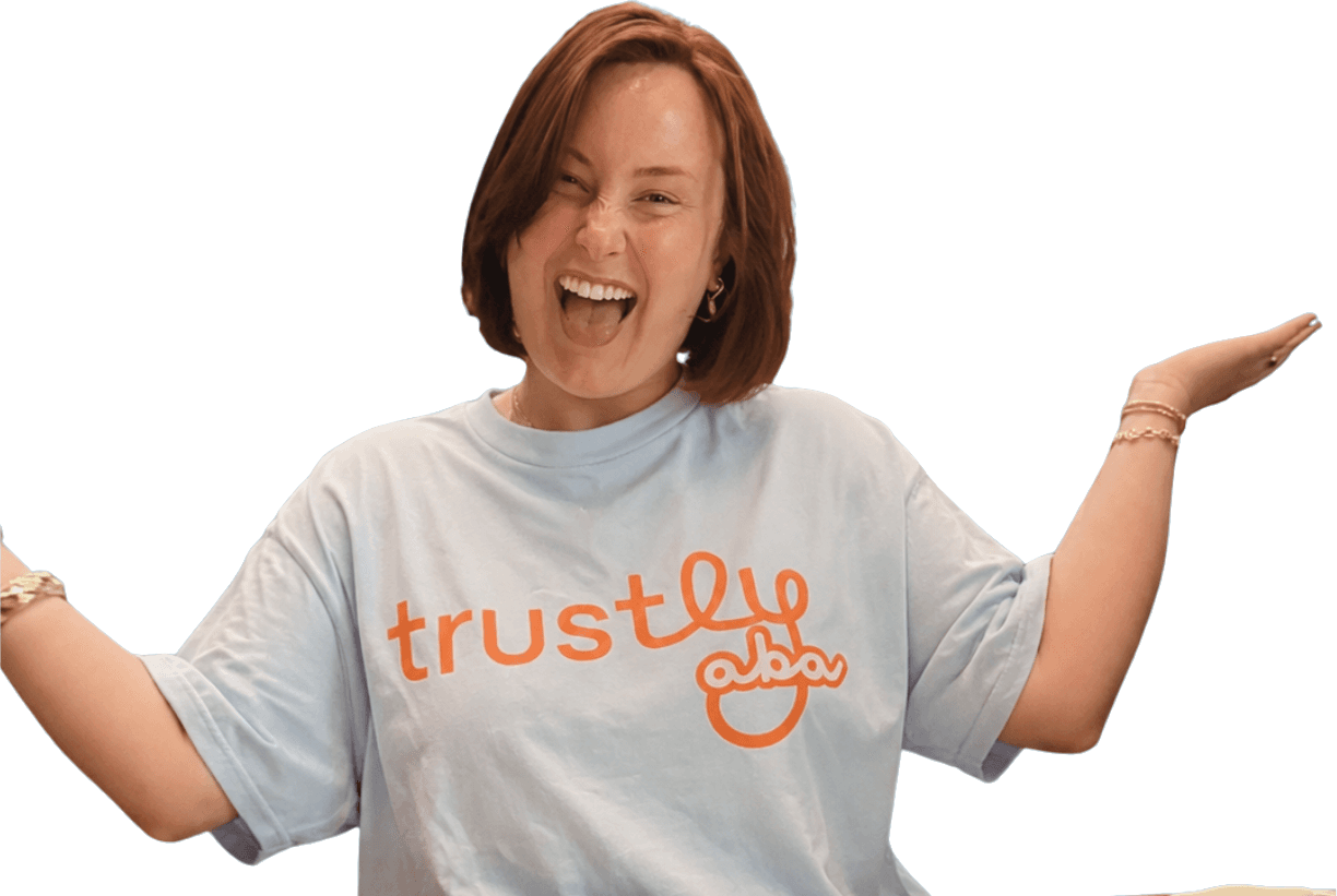 Trustly community member in a Trustly shirt